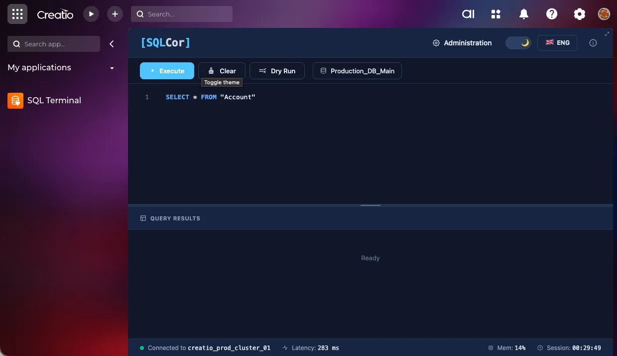 Theme toggle Dark